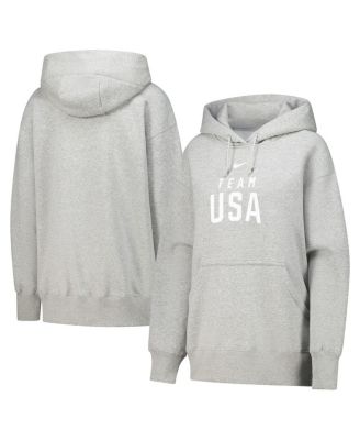 Nike - Women's  Gray Team USA Phoenix Fleece Pullover Hoodie