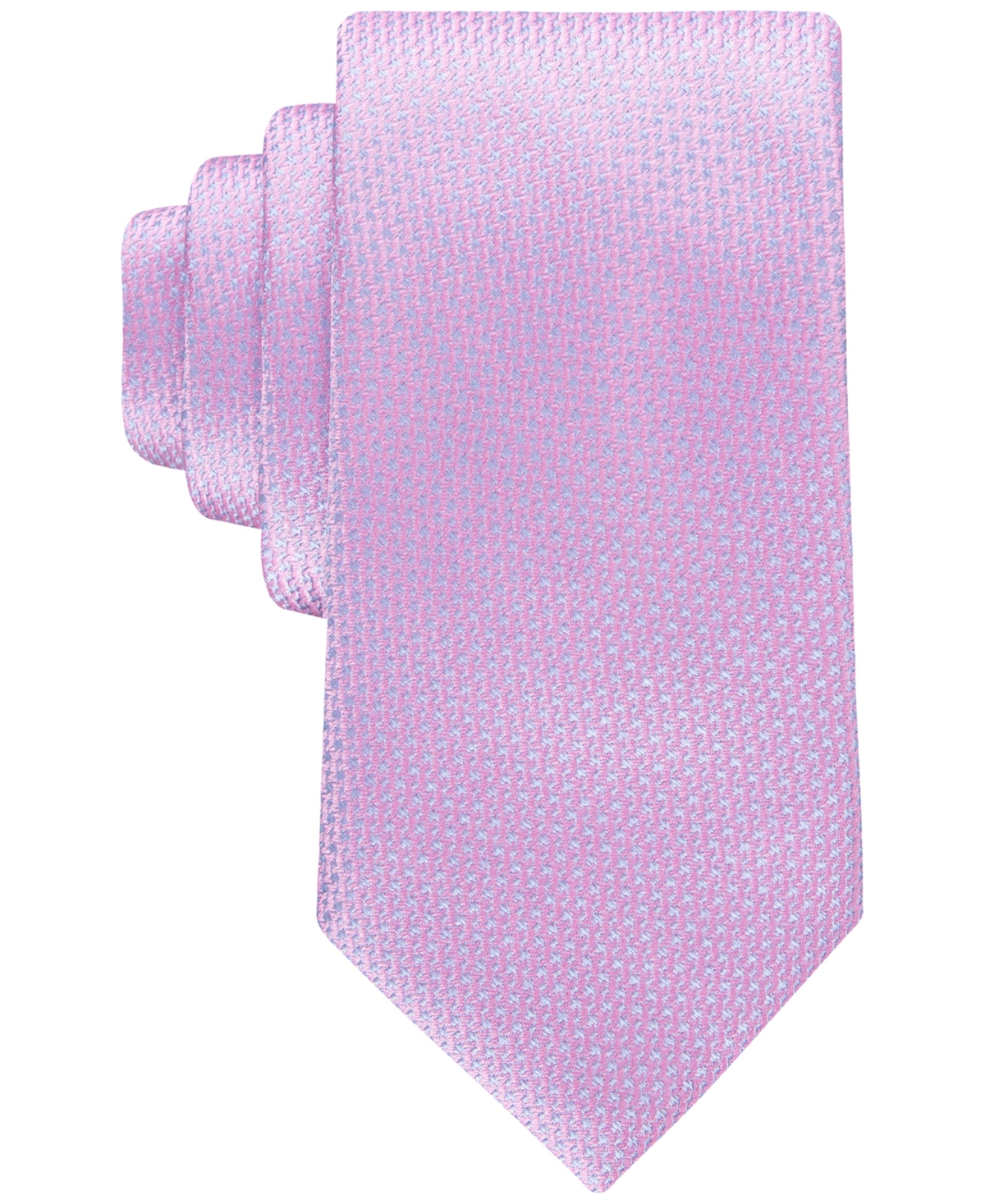 Tommy Hilfiger Men's Bishop Micro-geo Tie In Fuschia