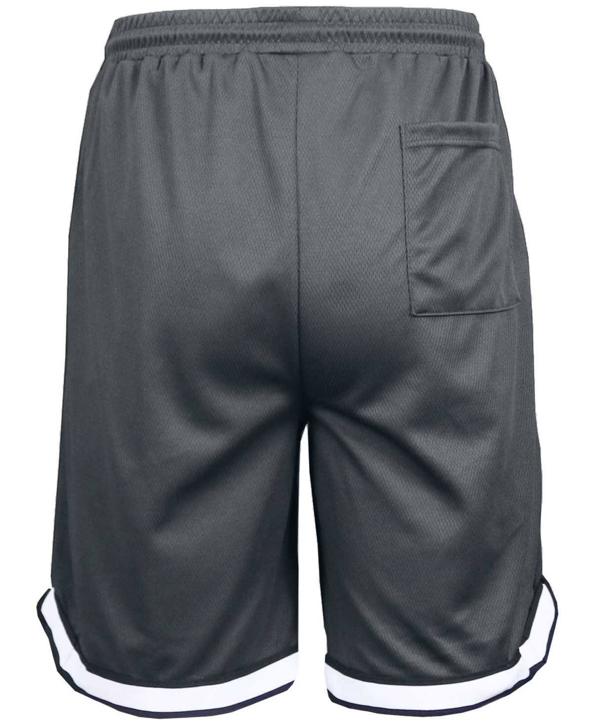 Galaxy By Harvic Men's Premium Active Moisture Wicking Workout Mesh Shorts With Trim In Charcoal