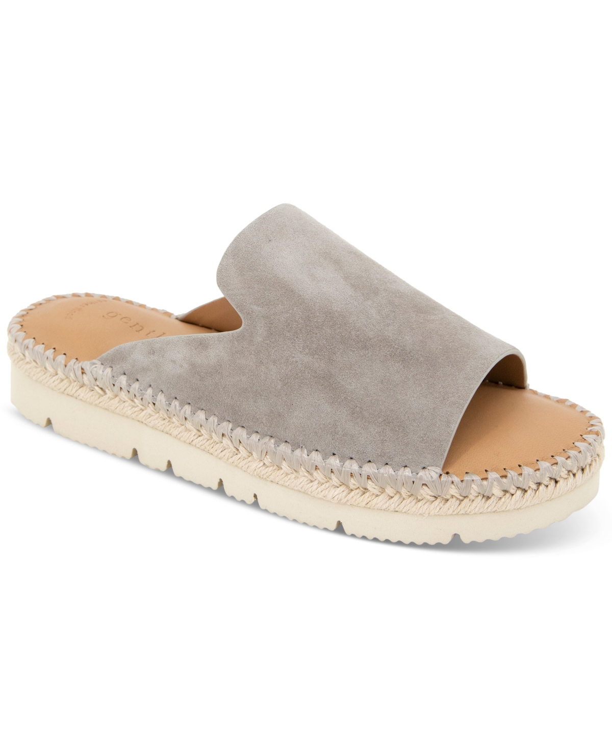 Gentle Souls Women's Leilani Slide Sandals In Taupe Snake Leather