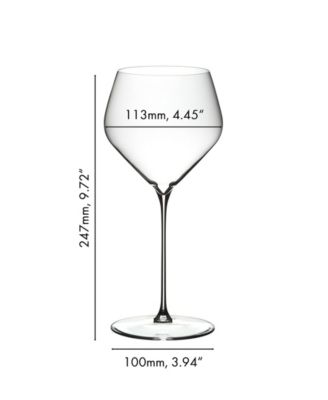 Veloce Chardonnay Wine Glasses, Set of 2