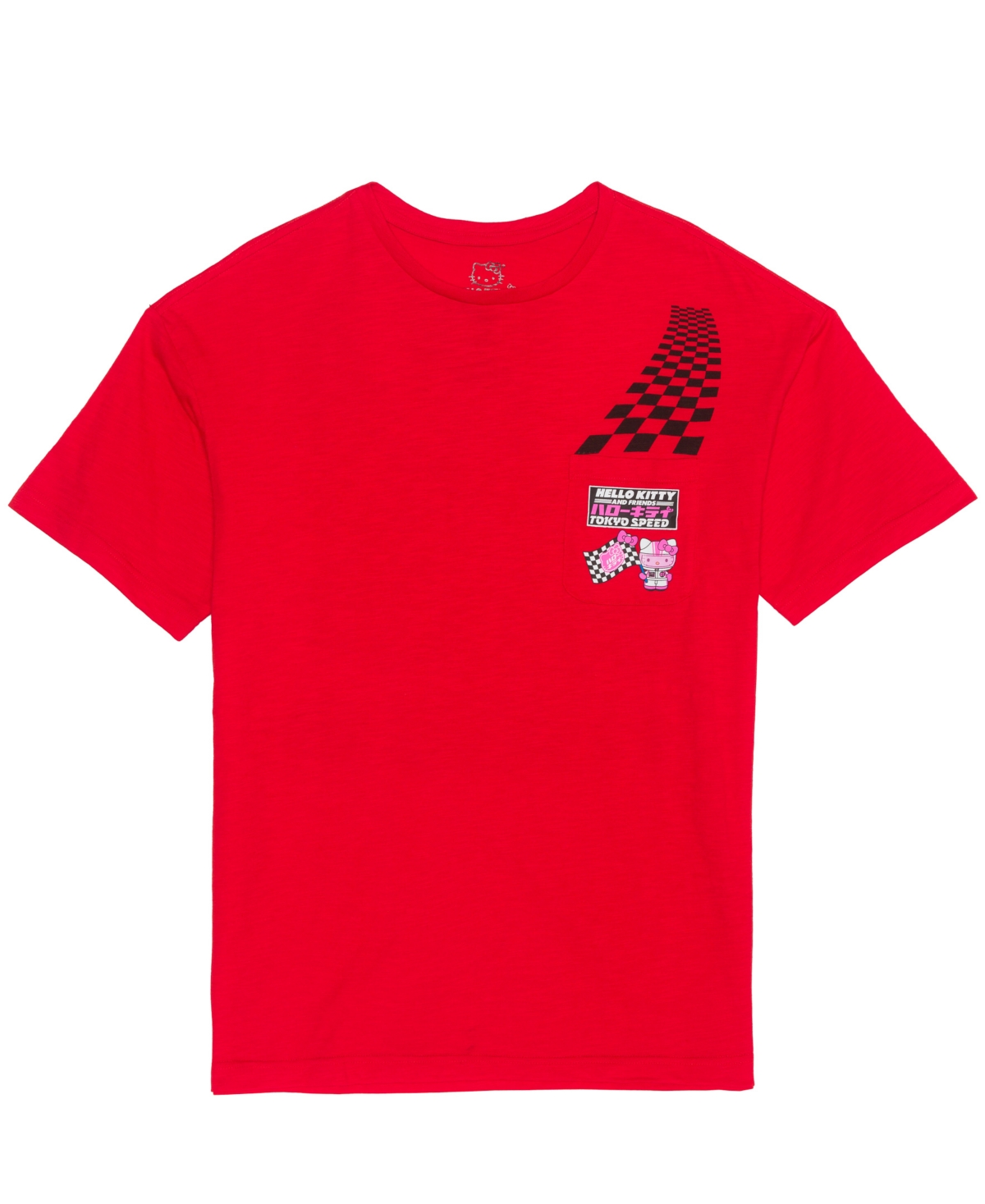 Men's Hello Kitty Short Sleeve T-Shirt - Red