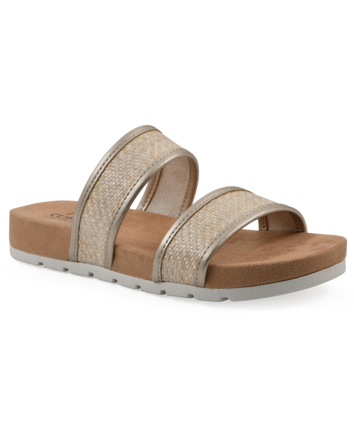 Women's Tropical Slide Slip-On Sandals - White Smooth