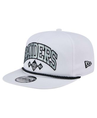 New Era - Men's White Las Vegas Raiders Diamond Golfer Snapback Hat