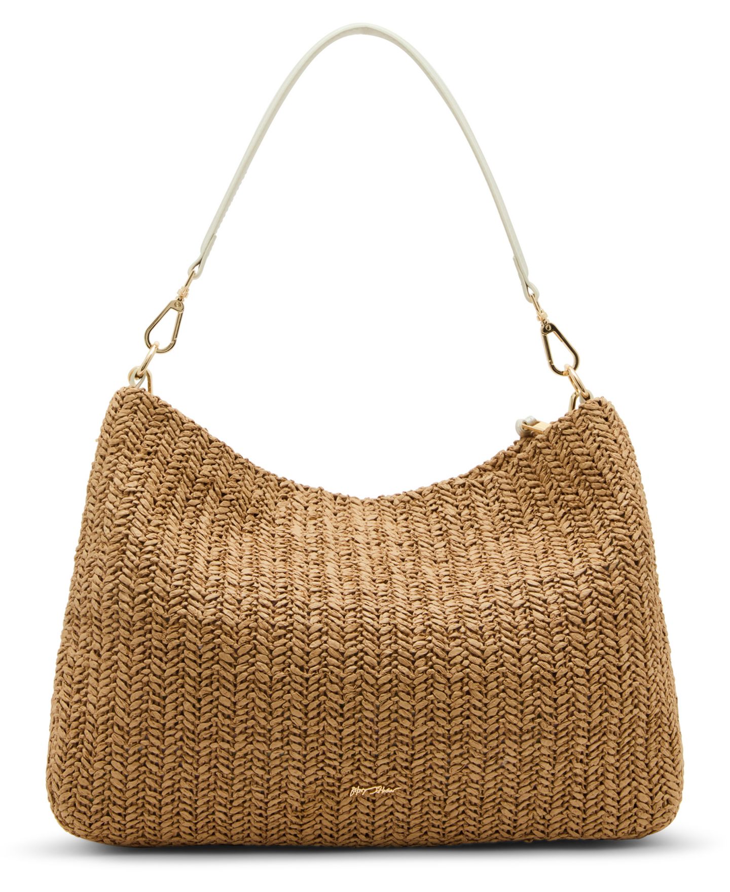 Женская сумка Betsey Johnson Straw Cultured Pearl Large Hobo, цвет: Натуральный — фото 6