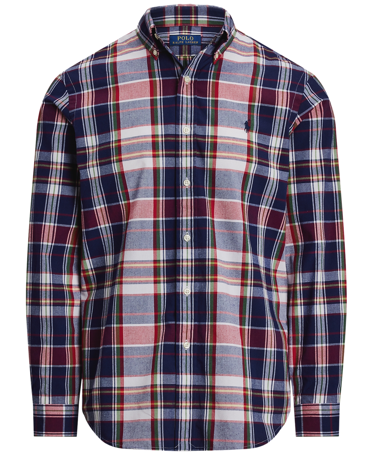POLO RALPH LAUREN MEN'S CLASSIC FIT PLAID PERFORMANCE SHIRT