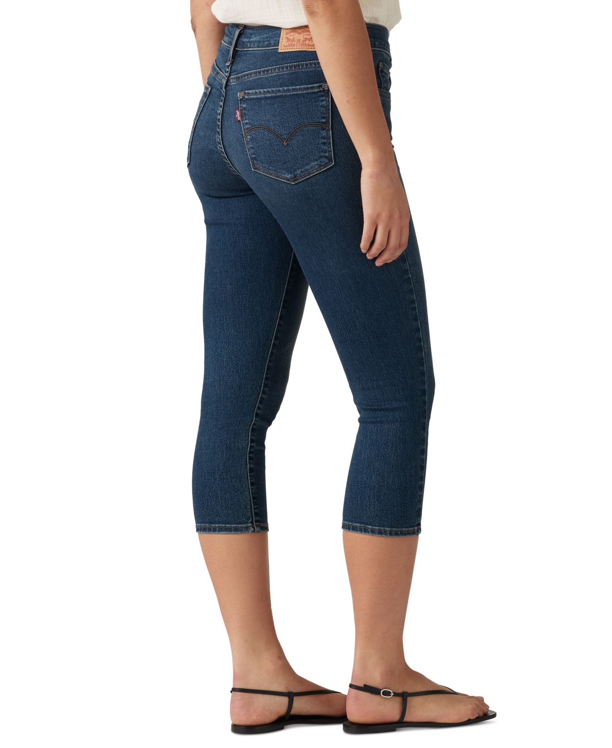 Levi's 311 Shaping Skinny Mid Rise Capri Pants In Zealous Blue