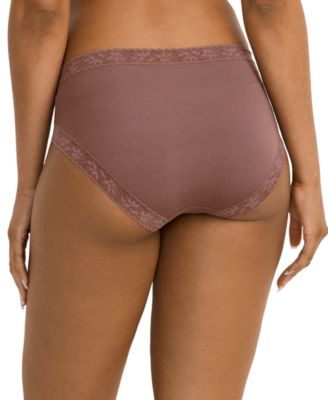 Women's High-Cut Lace Trimmed Brief Underwear 4611