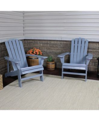 Fir Wood Painted Finish Coastal Bliss Outdoor Adirondack Chair