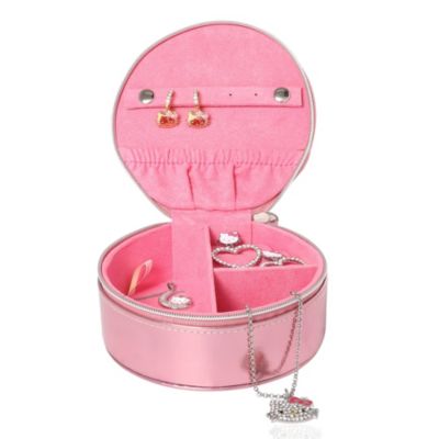 Round Zip Around Jewelry Travel Storage