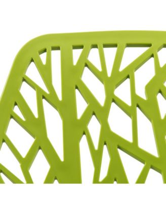 Modern Asbury Dining Chair w/ Chromed Legs, Set of 4