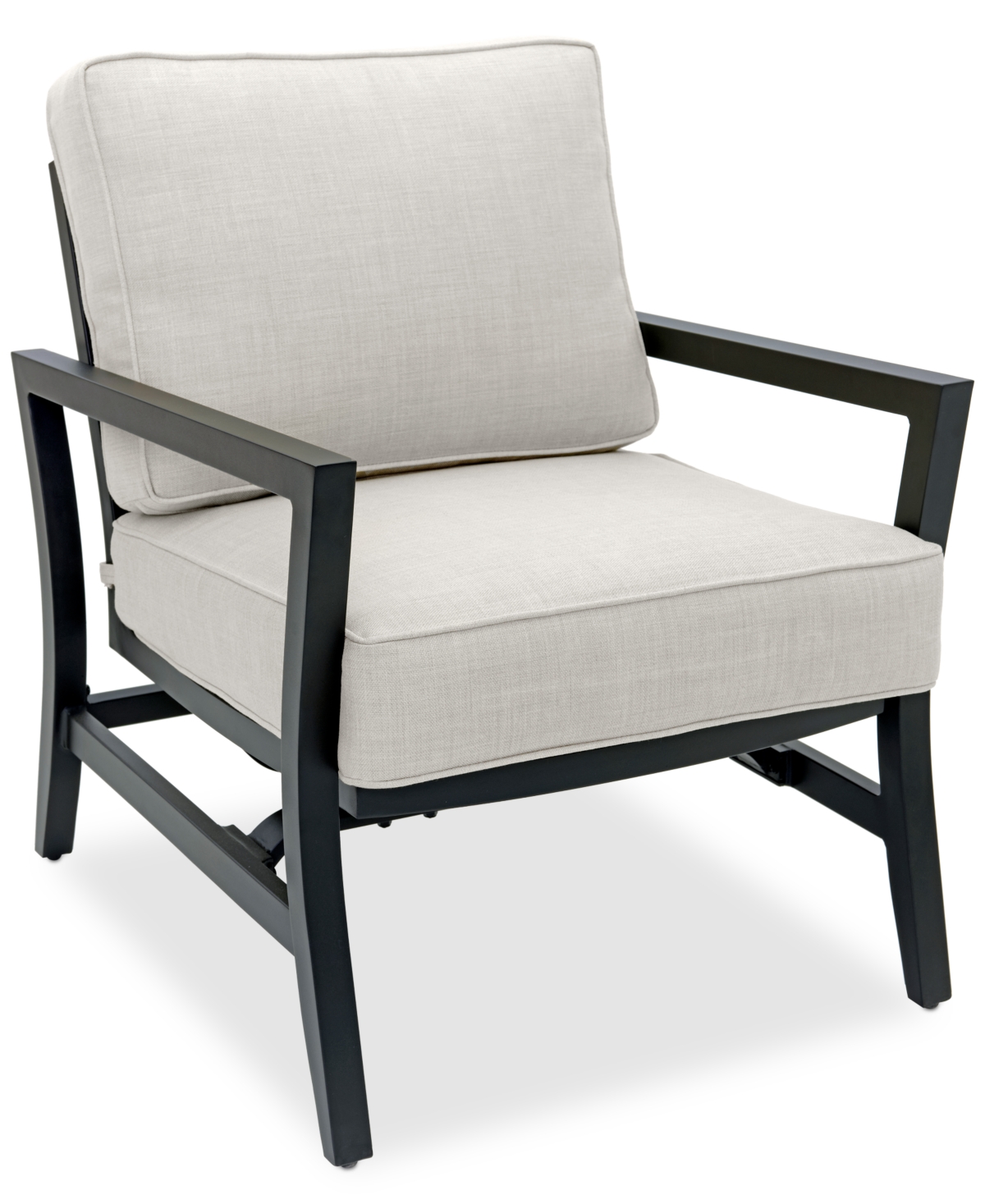 Agio Astaire Outdoor Rocker Club Chair In Pearl White