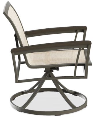 CLOSEOUT! Bartow Outdoor Dining Swivel Chair, Created for Macy's