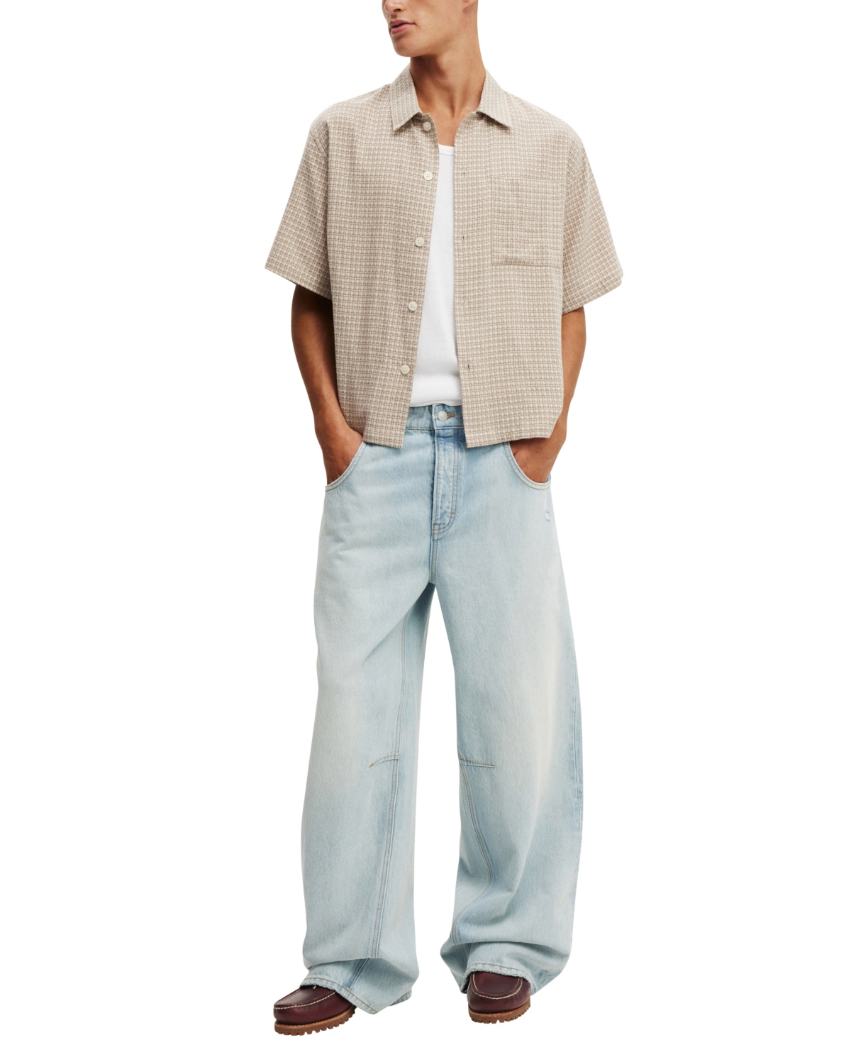 COTTON ON MEN'S SUPER BAGGY ENGINEERED JEAN 