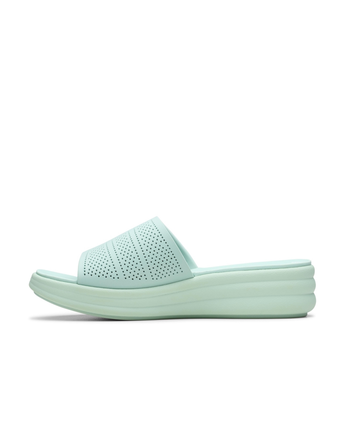 Clarks Cloudsteppers Women's Drift Twist Slip-on Flat Sandals In Mint
