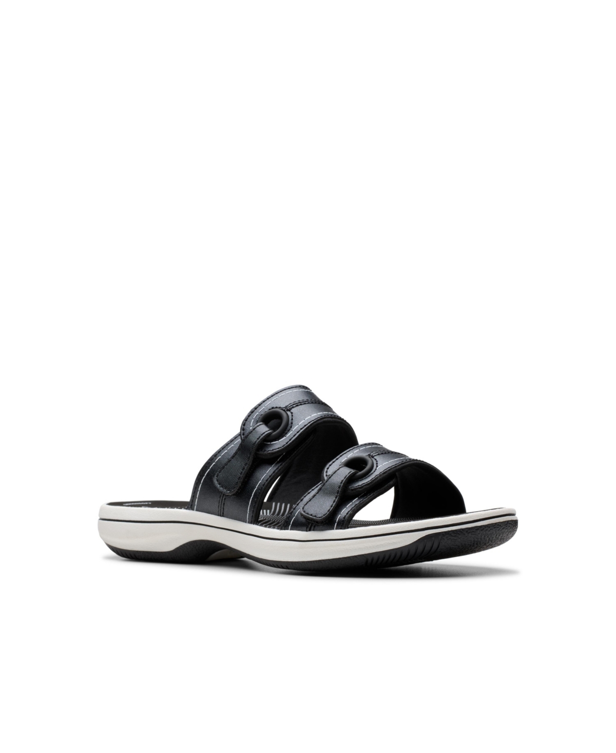Clarks Cloudsteppers Women's Breeze Maye Slip-on Sandals In Black