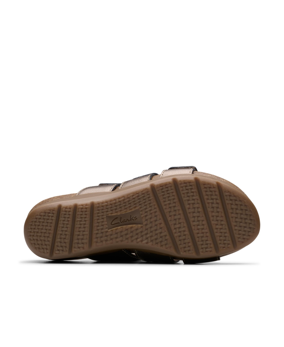Clarks Collection Women's Calenne Lily Wedge Sandals In Bronze Metallic Leather