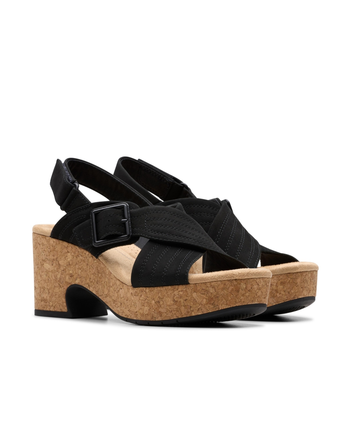 Clarks Wide Width Nerisa West Wedge Sandal In Multi