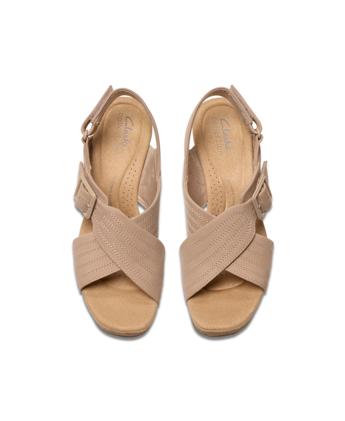 Clarks Nerisa West In Sand Nubuck