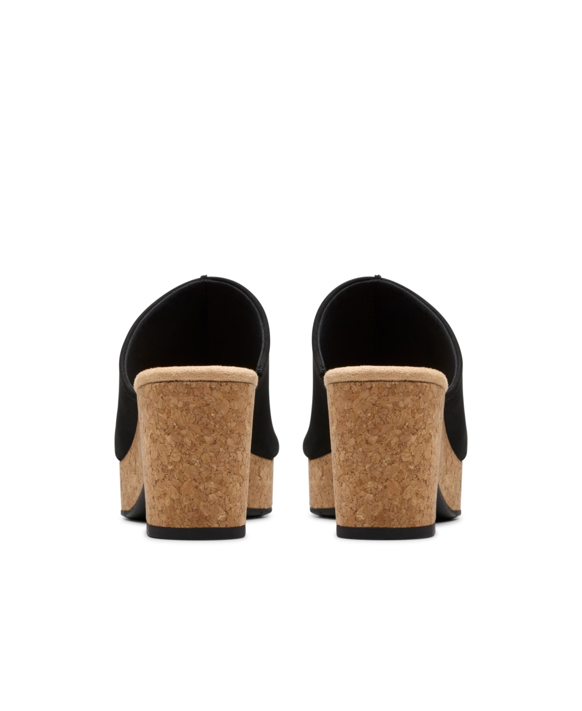 Clarks Nerisa Vine In Black Nubuck In Multi