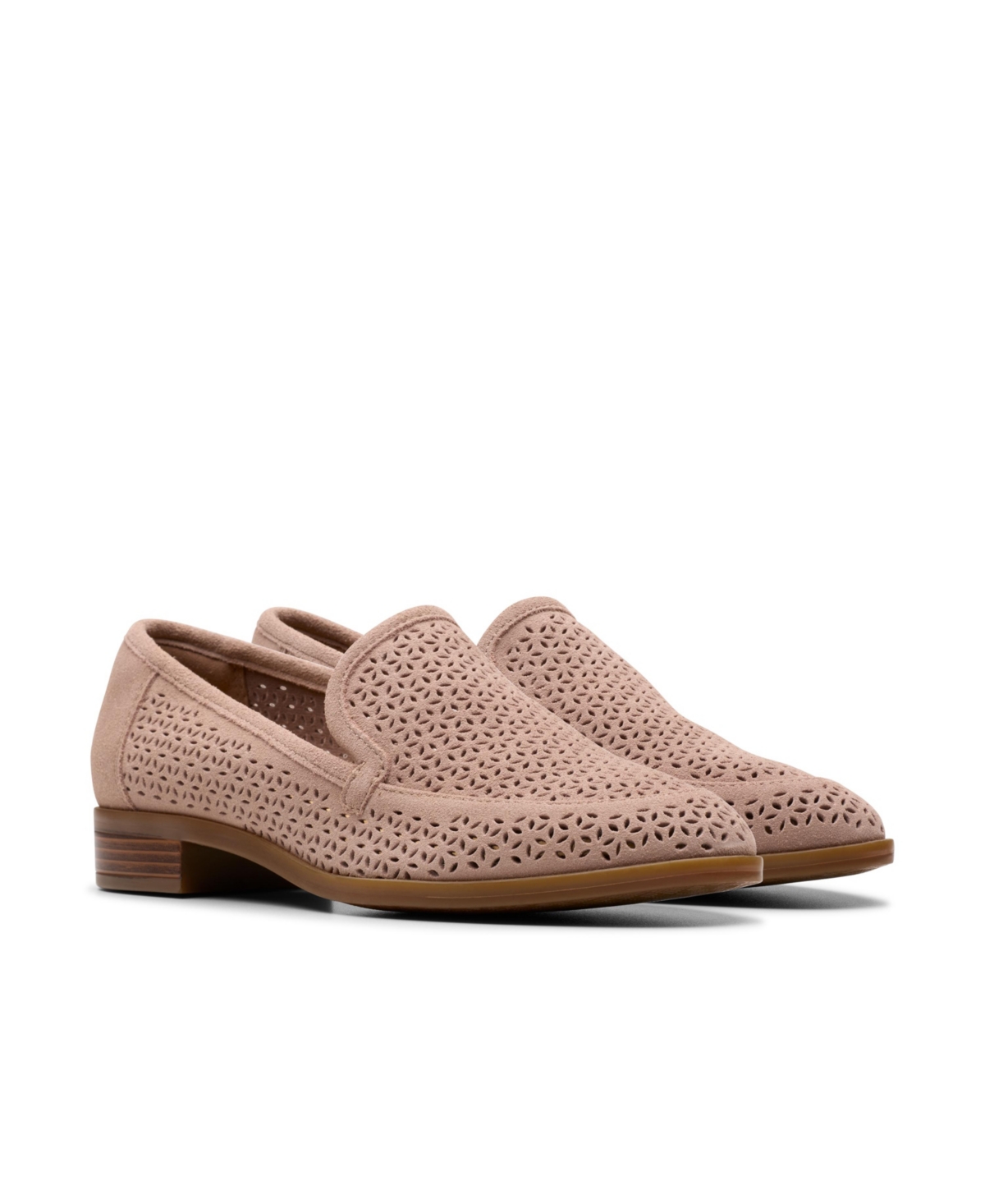 Clarks Trish Cove In Mauve Suede