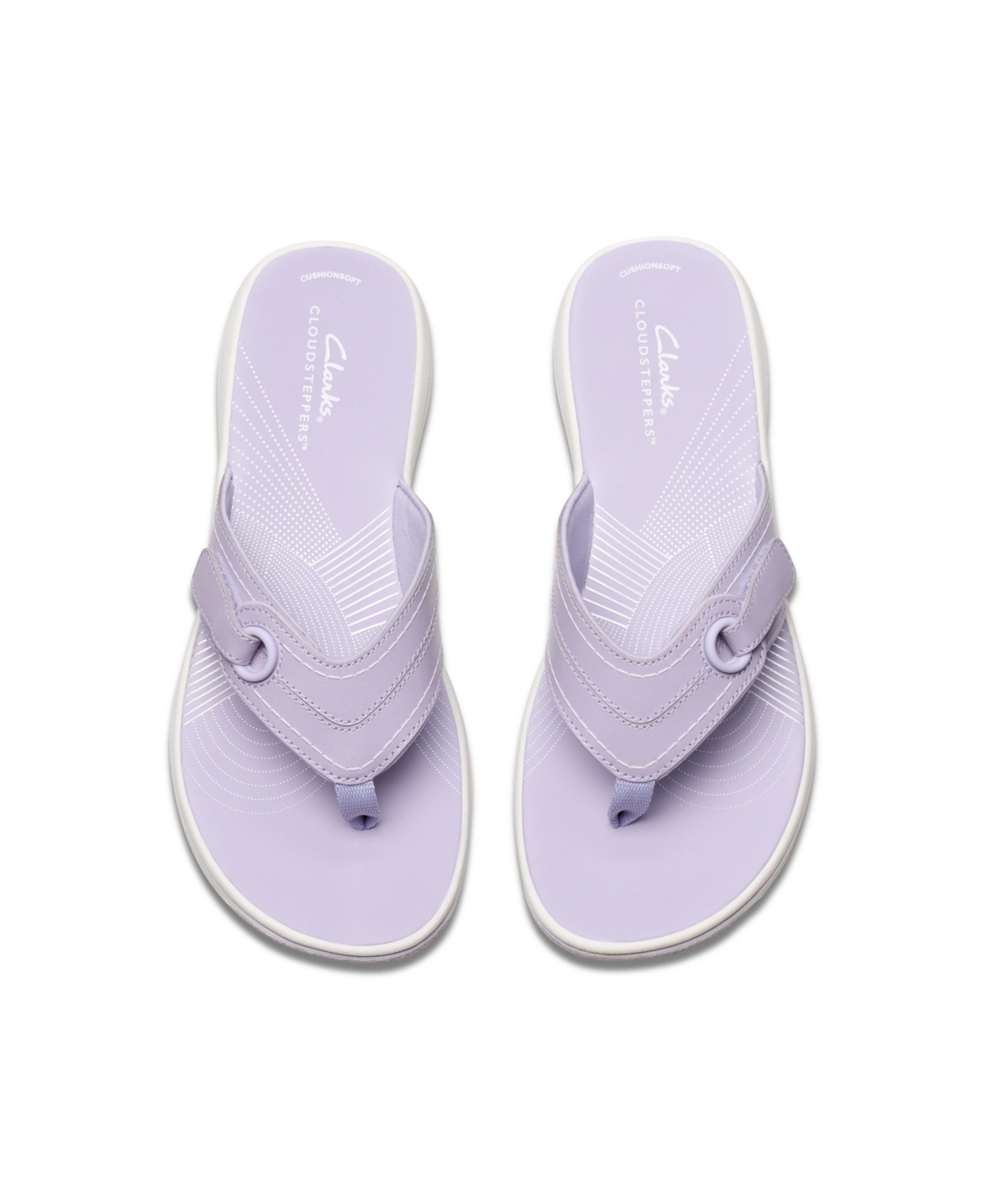 Clarks Cloudsteppers Women's Breeze Reyna H Slip-on Sandals In Lavender