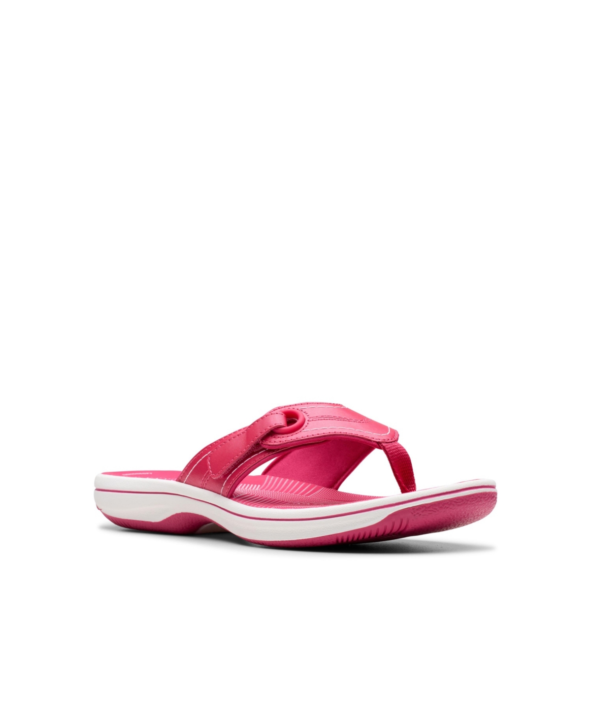 Clarks Cloudsteppers Women's Breeze Reyna H Slip-on Sandals In Raspberry