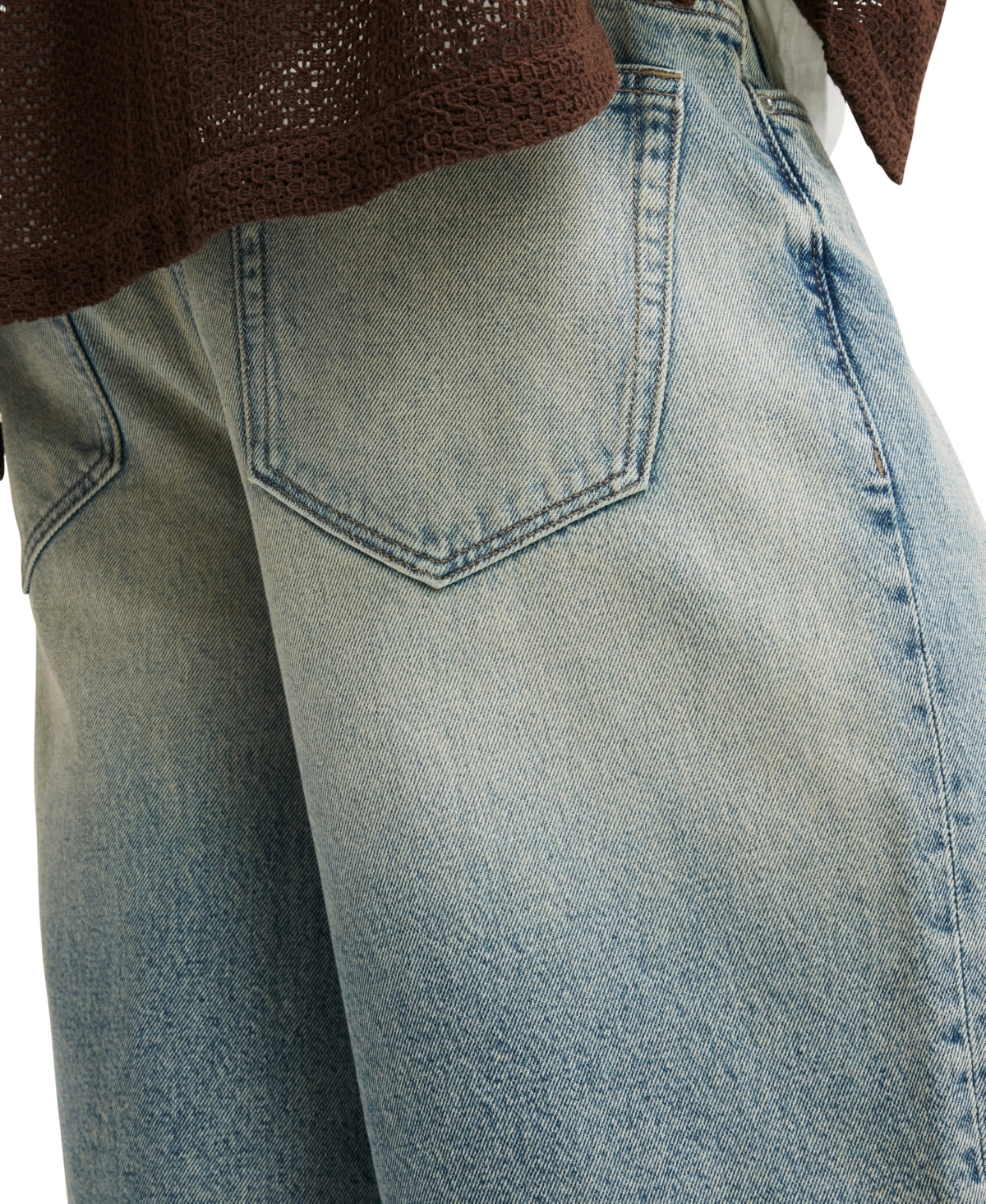 Shop Cotton On Men's Baggy Denim Shorts In Millenium Tint Blue