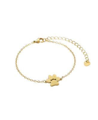 PurePaw Link Chain Paw Cutout Charm Bracelet