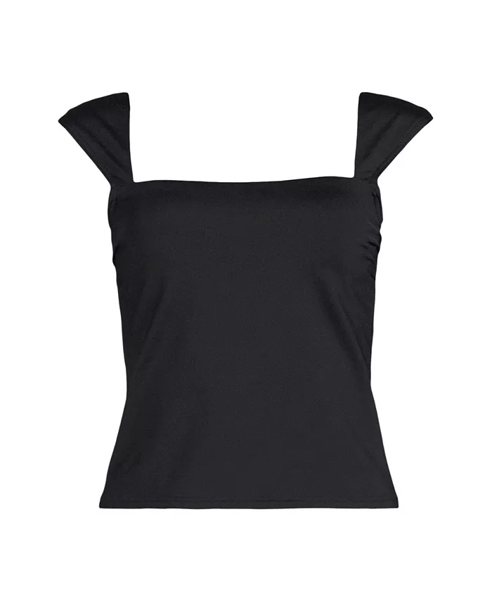 Women's Square Neck Underwire Tankini Top - thumbnail 7