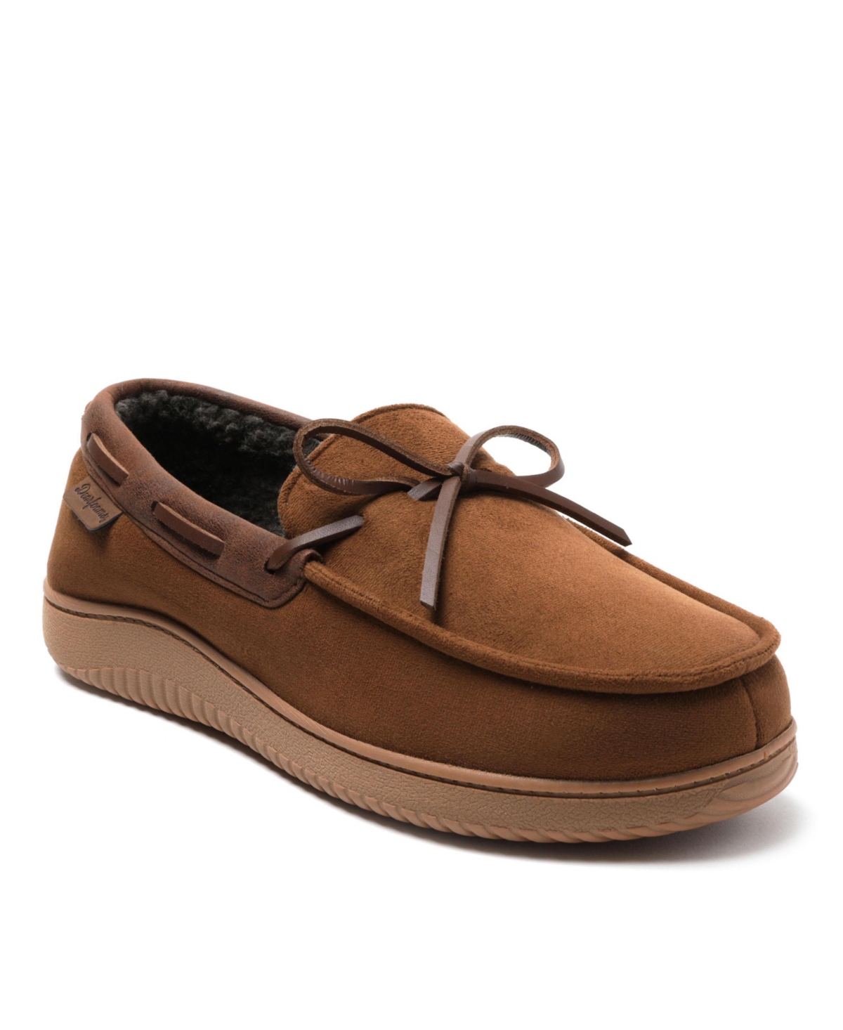 Men's Pierce Microsuede Moccasin House Shoe Slipper - Chestnut