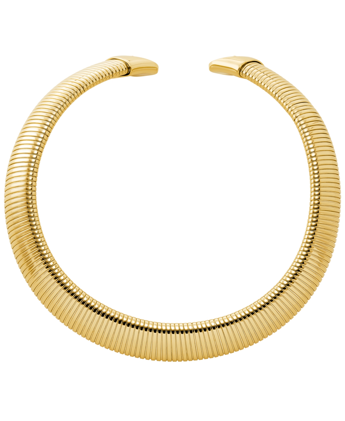 Ribbon Flex Collar Necklace - Silver
