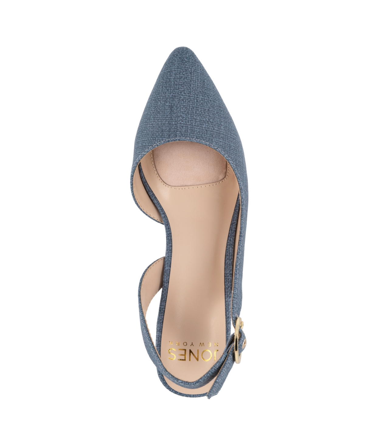 JONES NEW YORK WOMEN'S CANDREE POINTED TOE BLOCK HEEL SLINGBACK PUMPS 