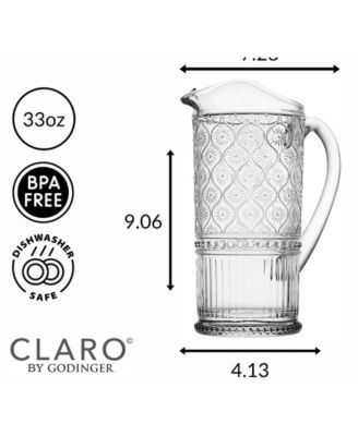 Claro Pitcher, 33 Oz