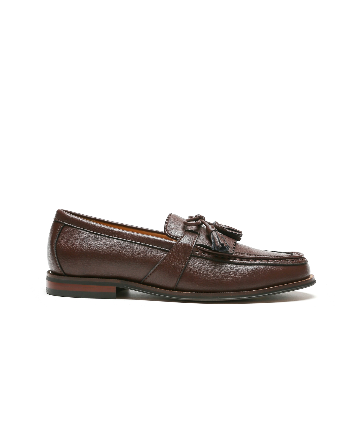 Tommy Hilfiger Men's Sohan Kilt Detail Tassel Loafers In Dark Brown