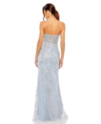 Women's Strapless Embellished Gown