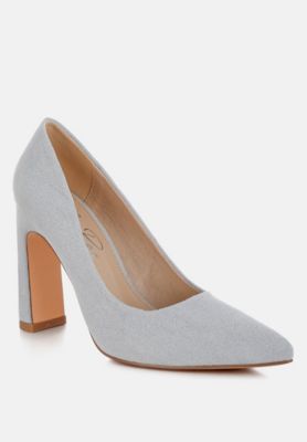 Womens Uboa Slim Block Heel Pumps