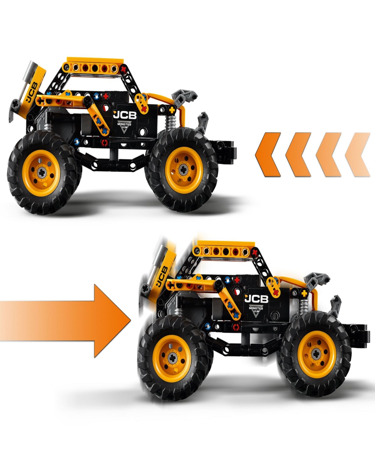 LEGO TECHNIC MONSTER JAM DIGATRON PULL-BACK MONSTER TRUCK BUILDING TOY 42199, 218 PIECES 