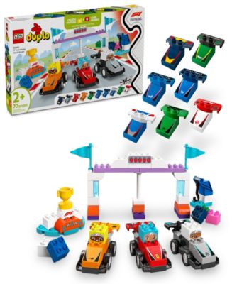 LEGO® DUPLO Town F1 Team Race Cars Drivers Building Toy 10445, 70