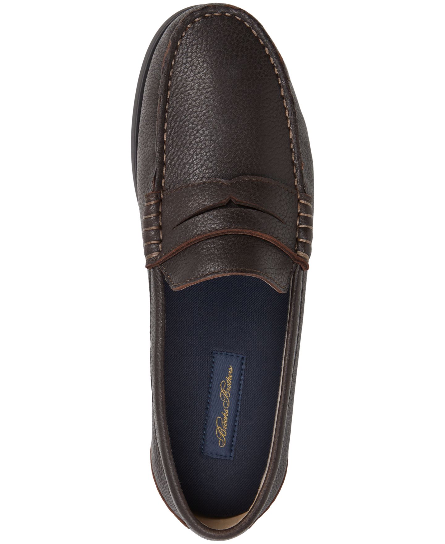 Мужские туфли Brooks Brothers Eastport Leather Penny, цвет: Коричневый — фото 5