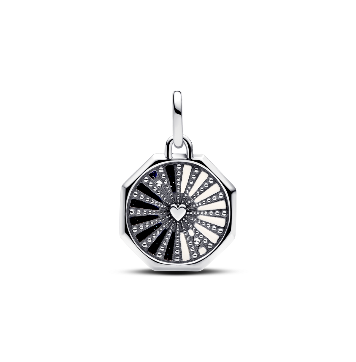 Pandora Sterling Silver Yin And Yang Dangle Charms In Sterling Silver