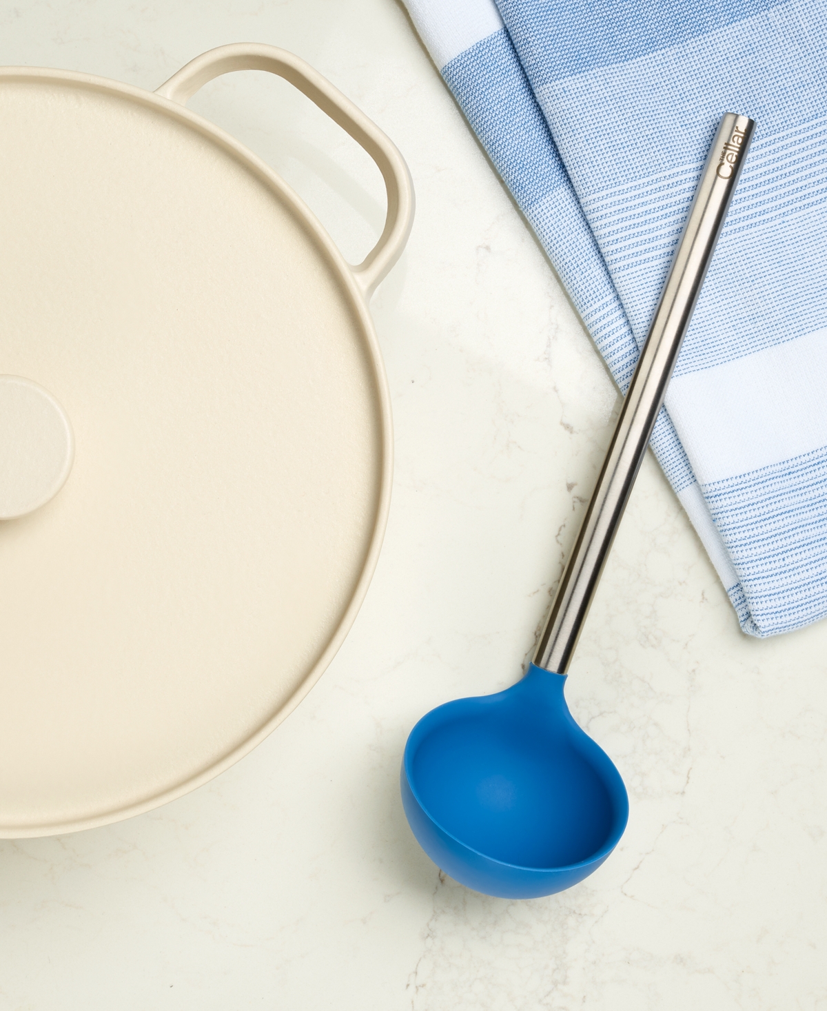 The Cellar Stainless Steel Handle And Silicone Head Ladle, Exclusively At Macy's