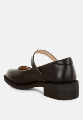 Womens Ejeta  Faux Leather Mary Jane Shoes