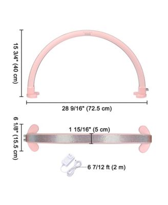 Nail Desk Lamp Half Moon Light 3360LM 48W Nail Tech Lamp Lash Light Adjustable Manicure Beauty Salon Home Spa