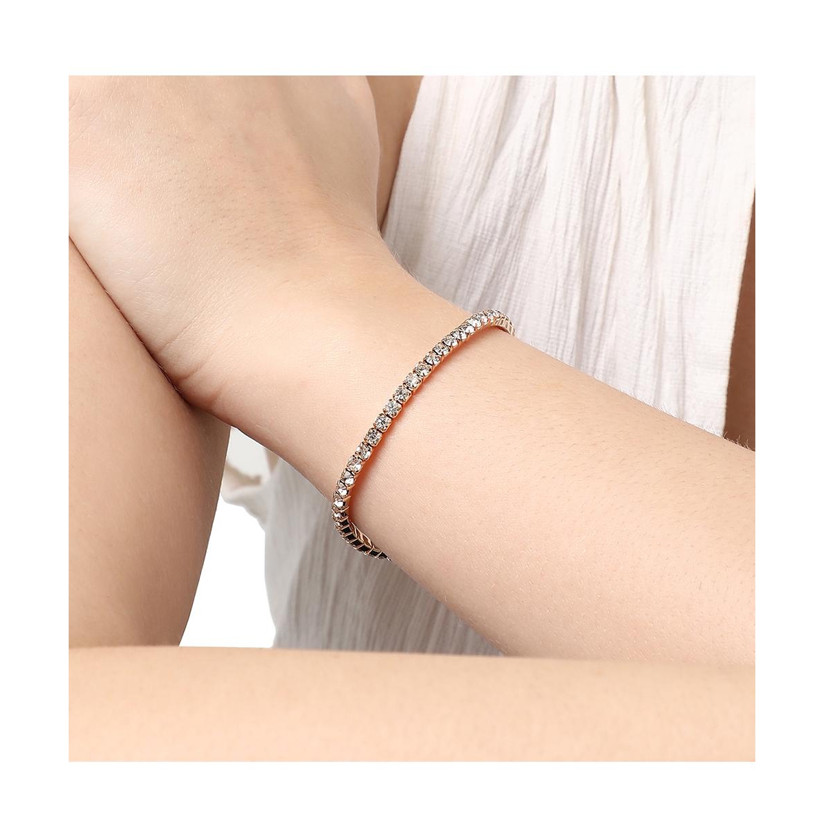 Sohi Bling Tennis Bracelet In Silver