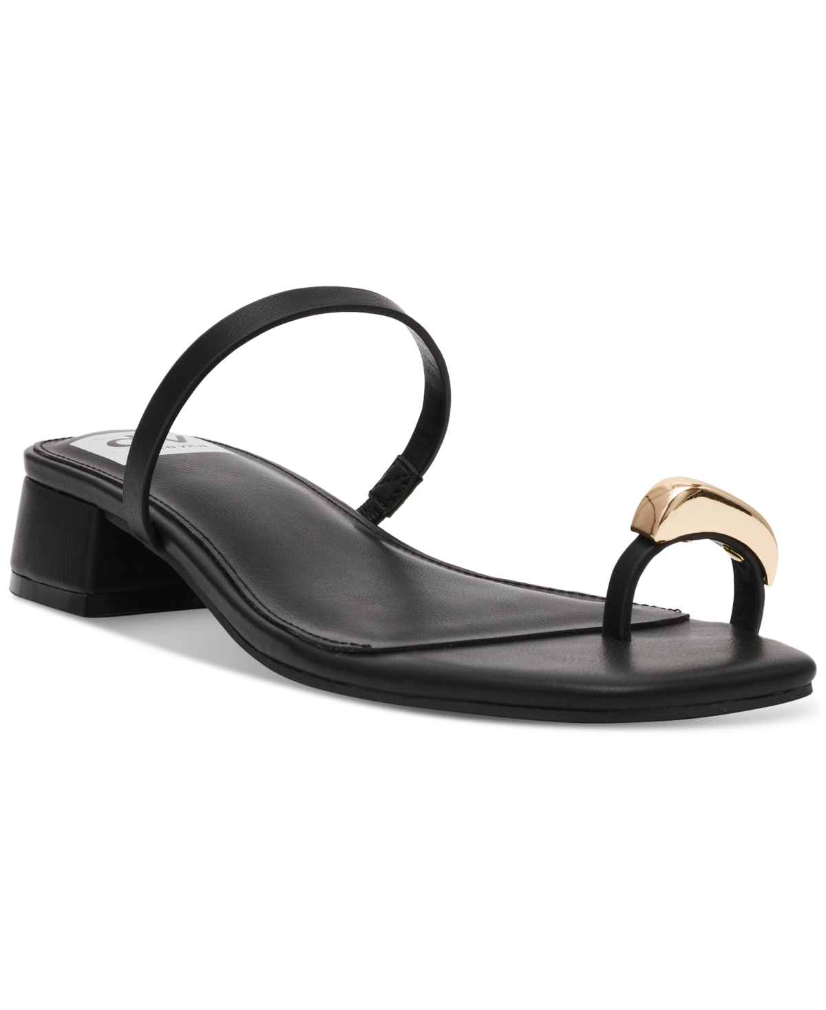 Dv Dolce Vita Women's Narra Toe-ring Block-heel Dress Sandals In Black