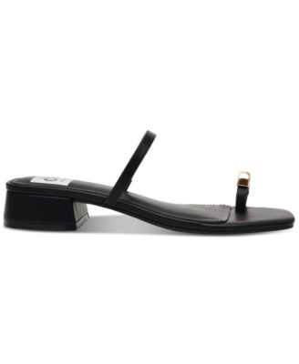 Narra Toe-Ring Block-Heel Dress Sandals