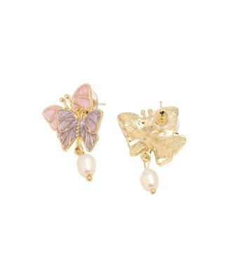 Duo-Papillon Drop Earrings