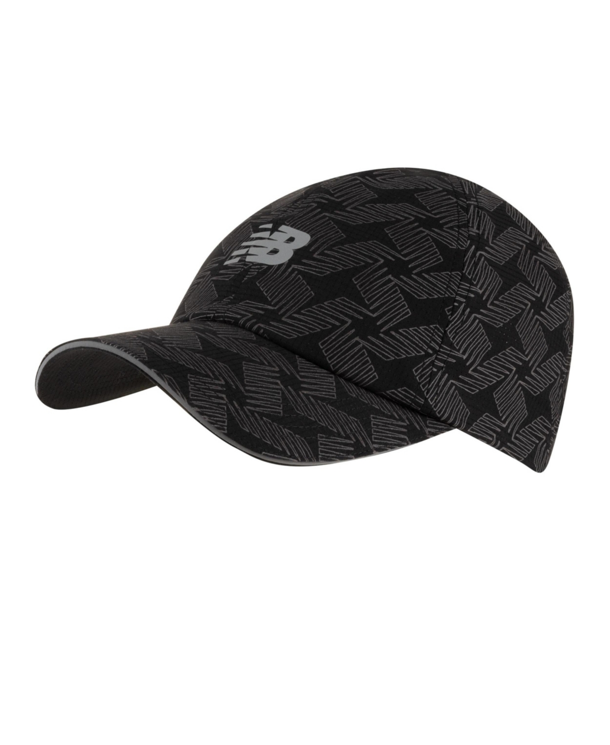 Men's Black Flying Logo 6-Panel Light Speed Hat - Black