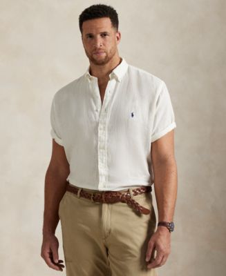 Polo Ralph Lauren Men's Big & Tall Linen Shirt - Macy's